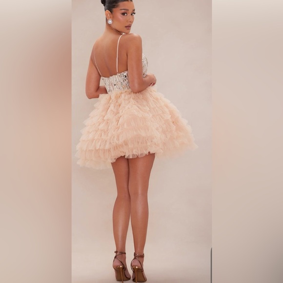 NWT- Sequin and Tulle Mini Dress - Picture 3 of 3